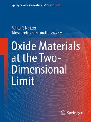 cover image of Oxide Materials at the Two-Dimensional Limit